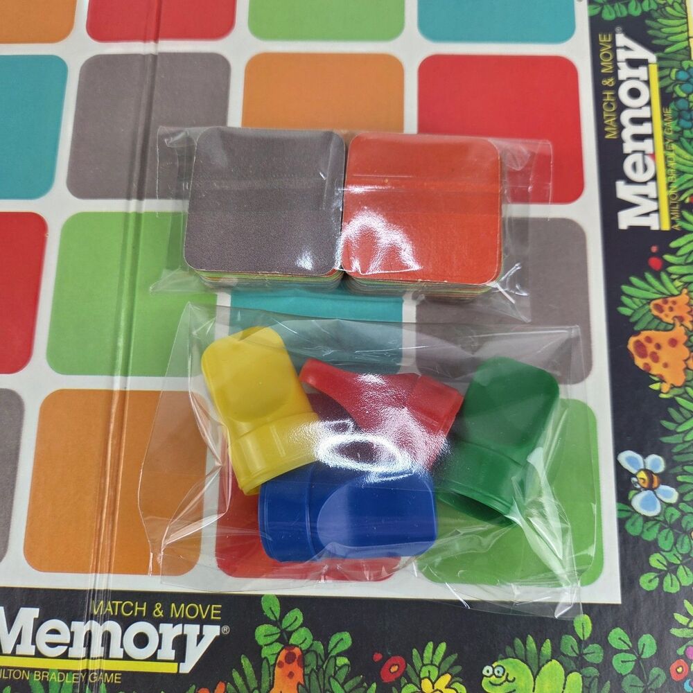 Vintage 1986 Milton Bradley Match & Move Memory Board Game Complete Excellent - Picture 7 of 9